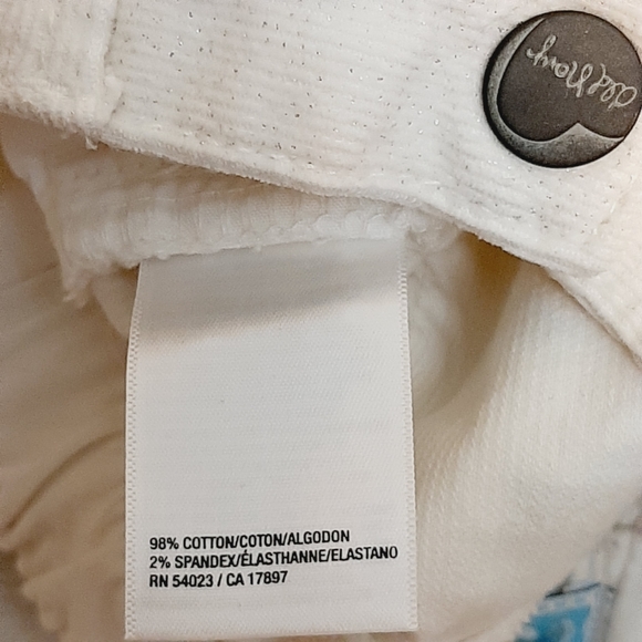 2️⃣9️⃣/4️⃣ Old Navy off white sparkling corduroy jeans - Picture 4 of 4